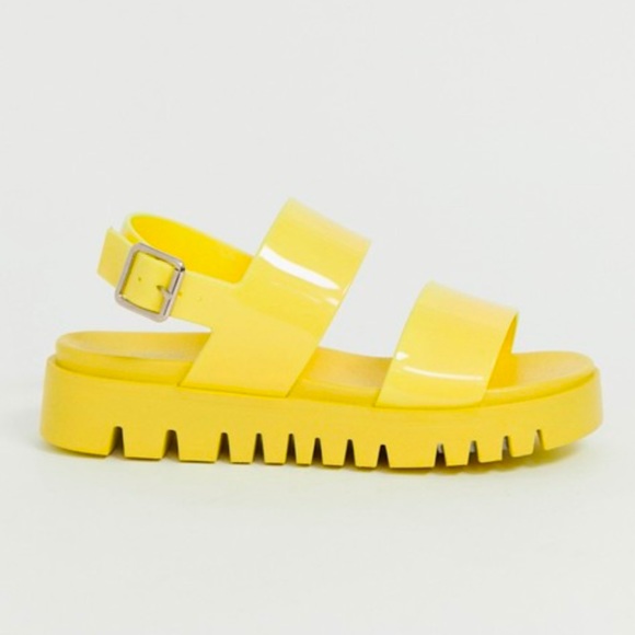 asos design fadey chunky jelly flat sandals